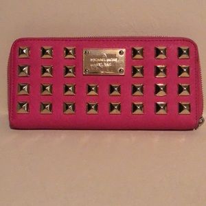Pink Studded Michael Kors FS Walet